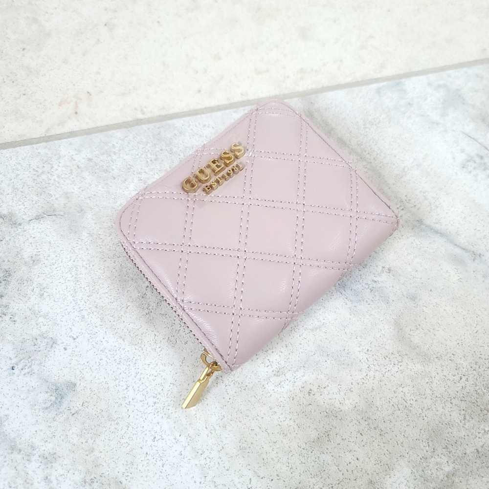 GUESS Pink Quilted Women's Wallet